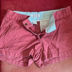 J. Crew Women's Red Chino Shorts